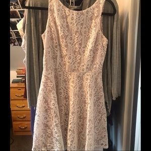 White and pink dress